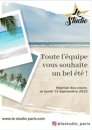 Le Studio fait sa Pause Estivale 