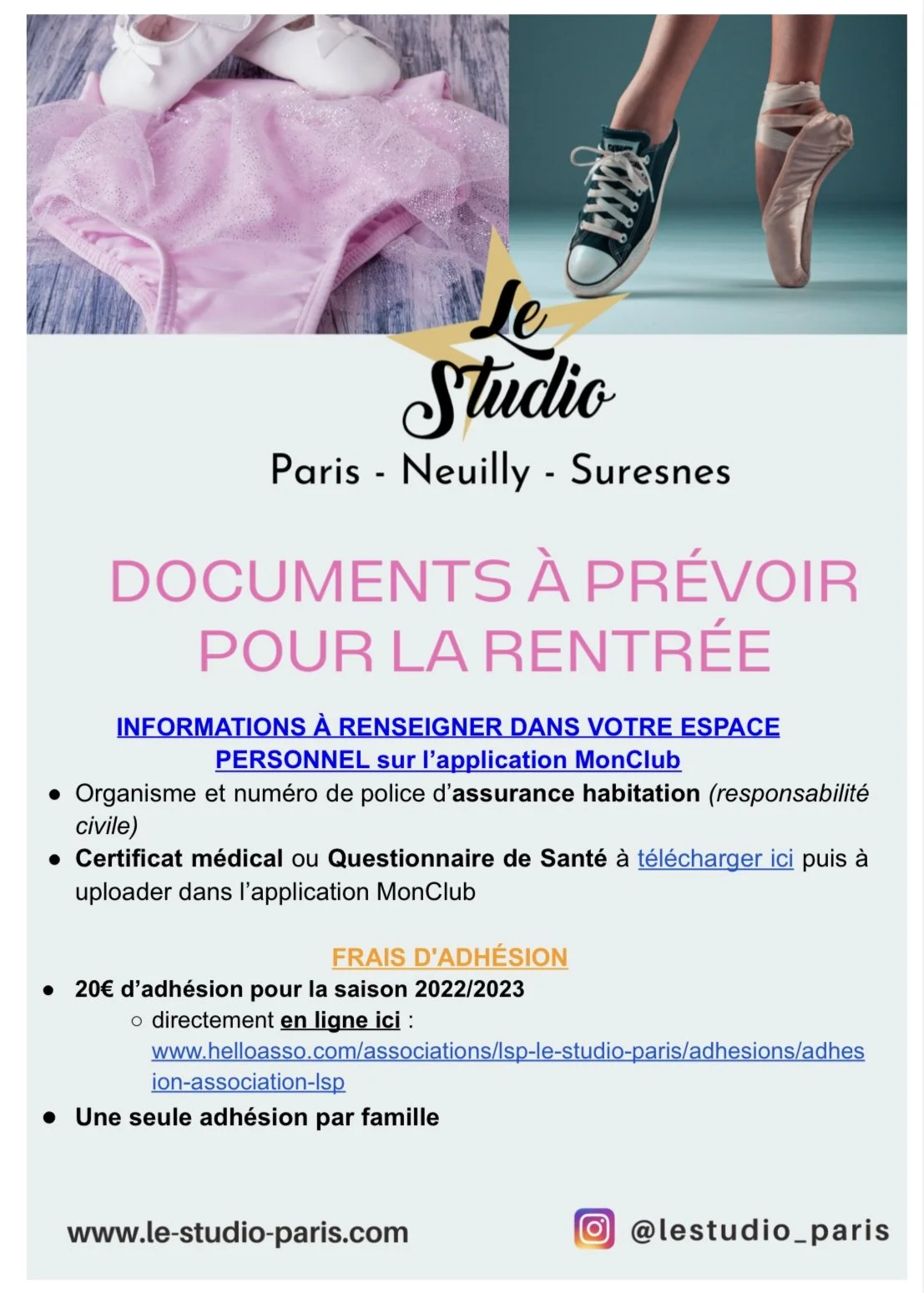 Documents de Rentrée