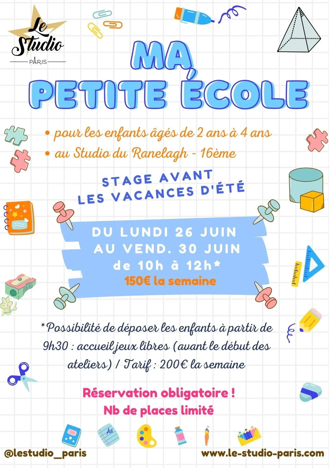 Stage 2/4 ans PARIS 16e