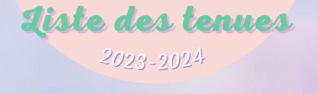 Une activité = Une tenue