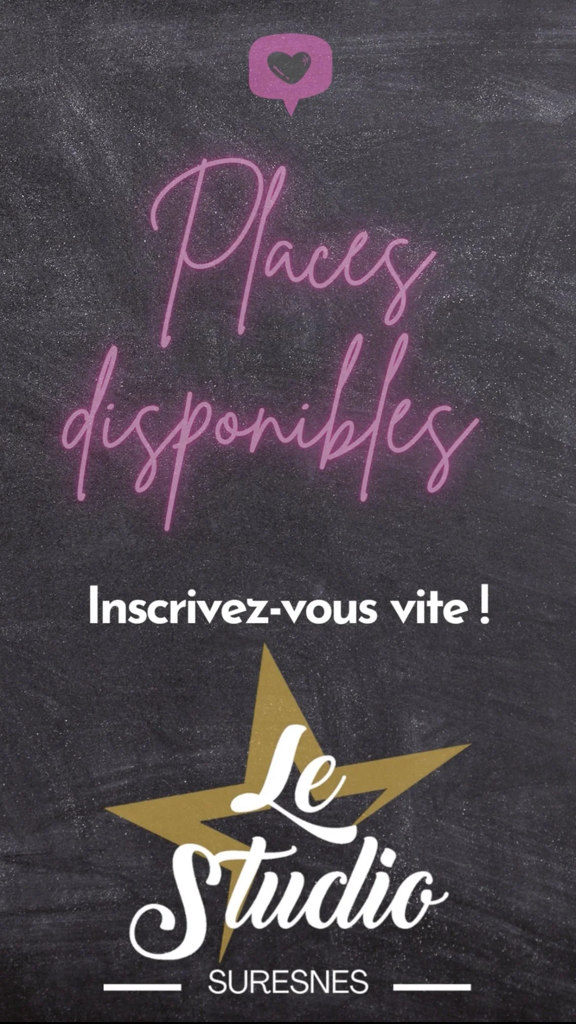 Places disponibles au Studio SURESNES