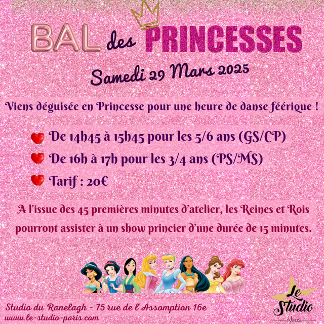 Bal des Princesses Mars 2025