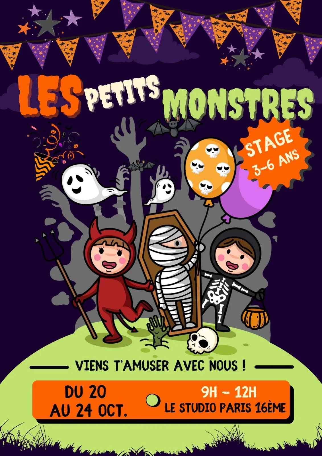 Stage Les Petits Monstres Toussaint 2025