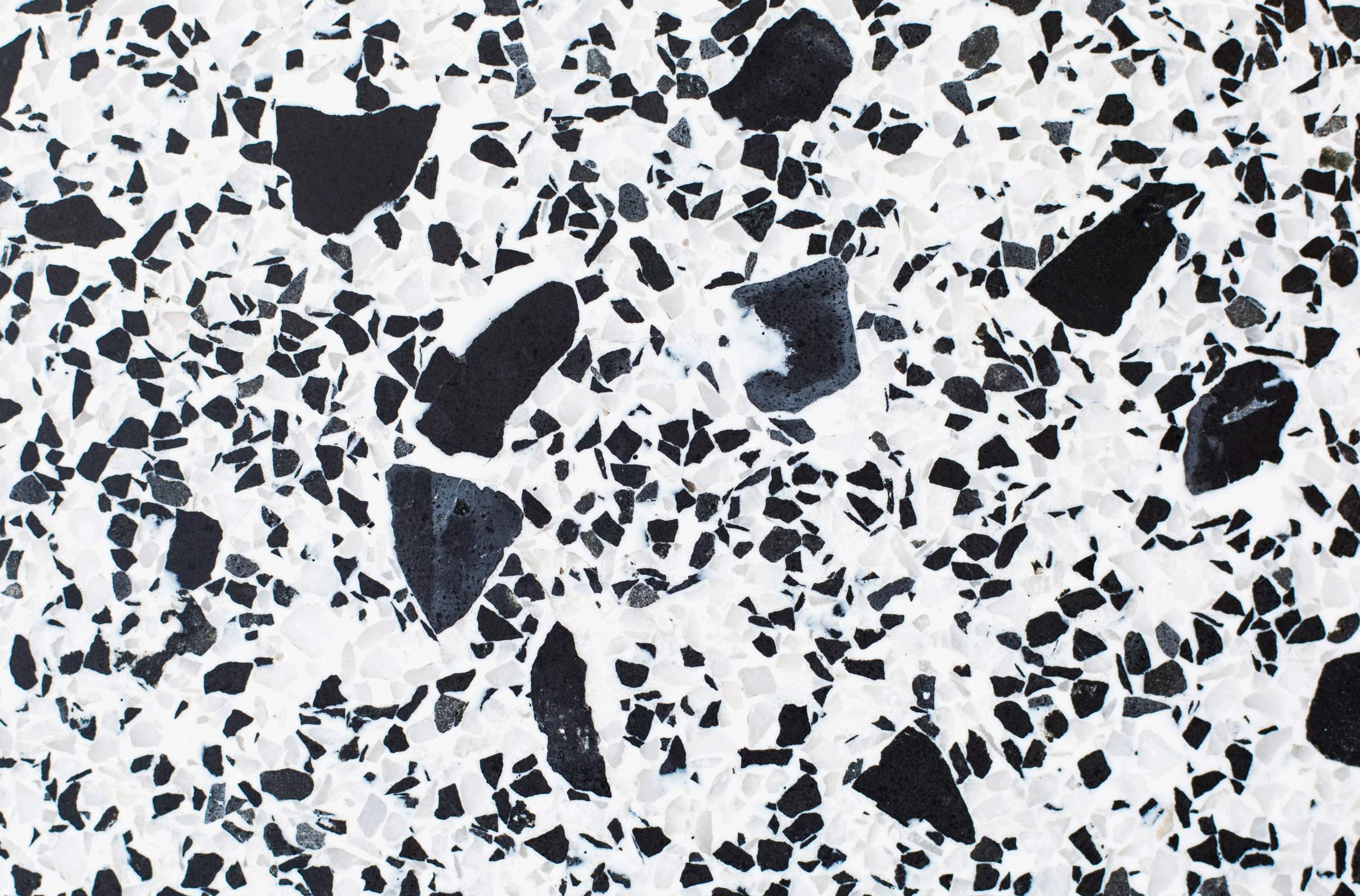  black and white terrazzio tile 