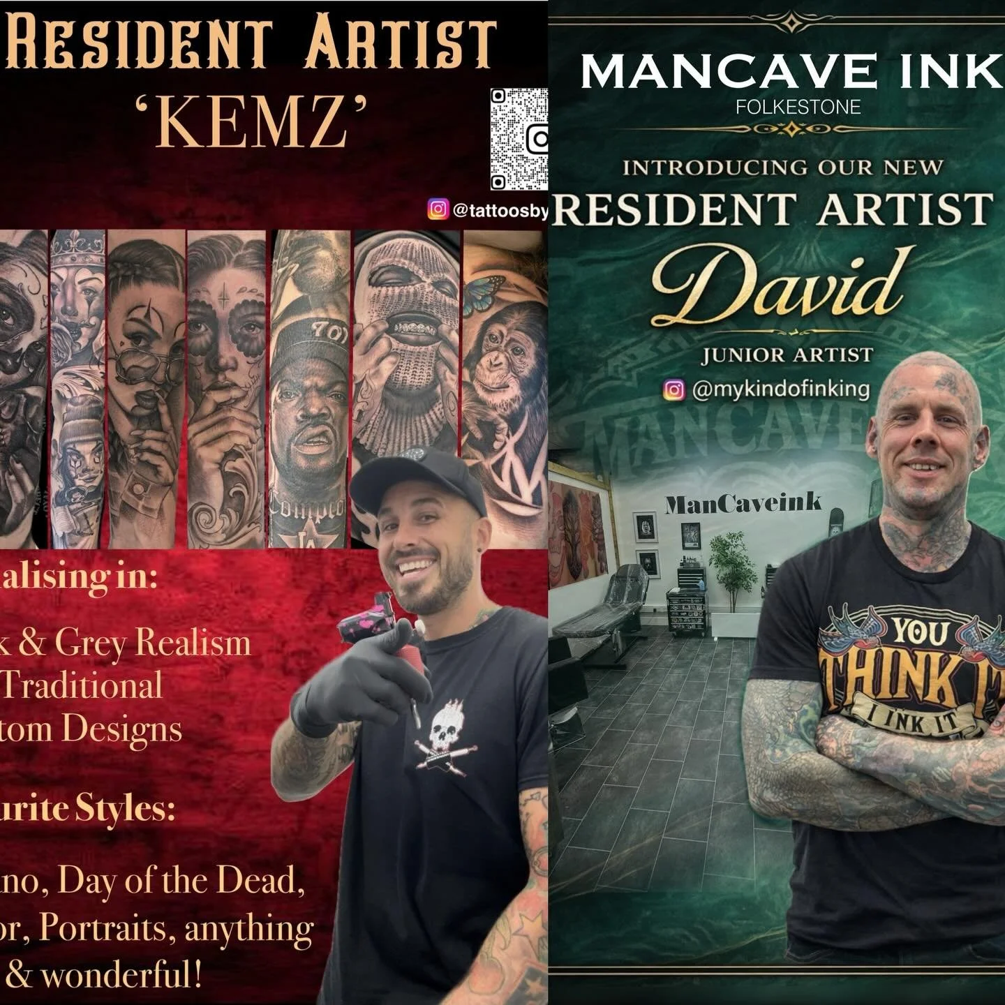 WELCOME TO MANCAVE INK 👋🏽

Located at 102 Sandgate Road, in a lovely, spacious studio tucked away at the rear of ManCave Barbershop, we&rsquo;re home to two resident artists. @tattoosbykemz is an award-winning tattoo artist who has worked around th