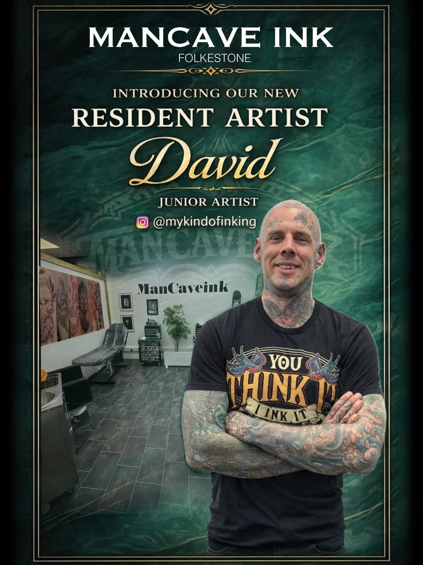 We&rsquo;re proud to officially welcome David to the ManCave family

After recently completing his apprenticeship, David is stepping onto the floor as our newest Junior Artist &mdash; and his progression has been impressive. His confidence, detail, a