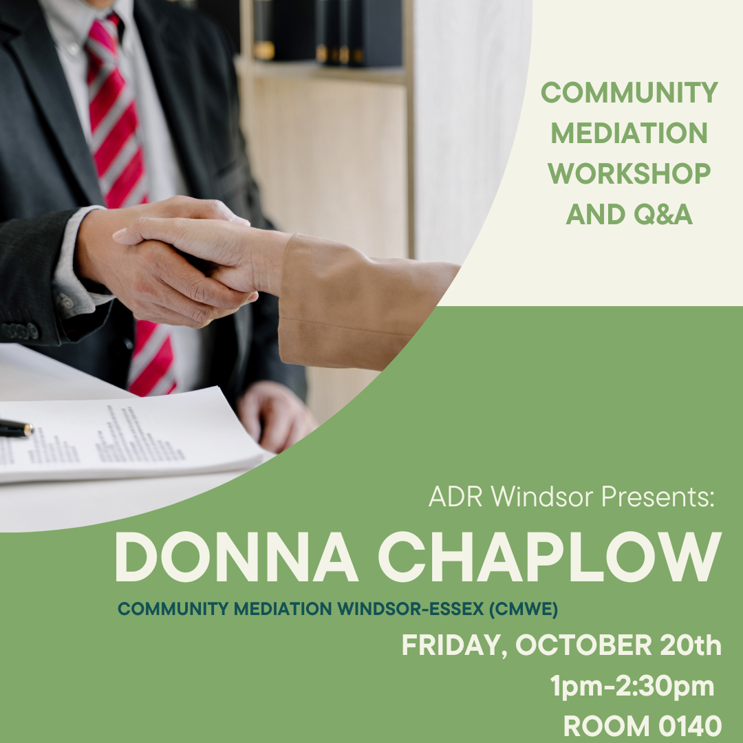 ADR Community Mediation Workshop