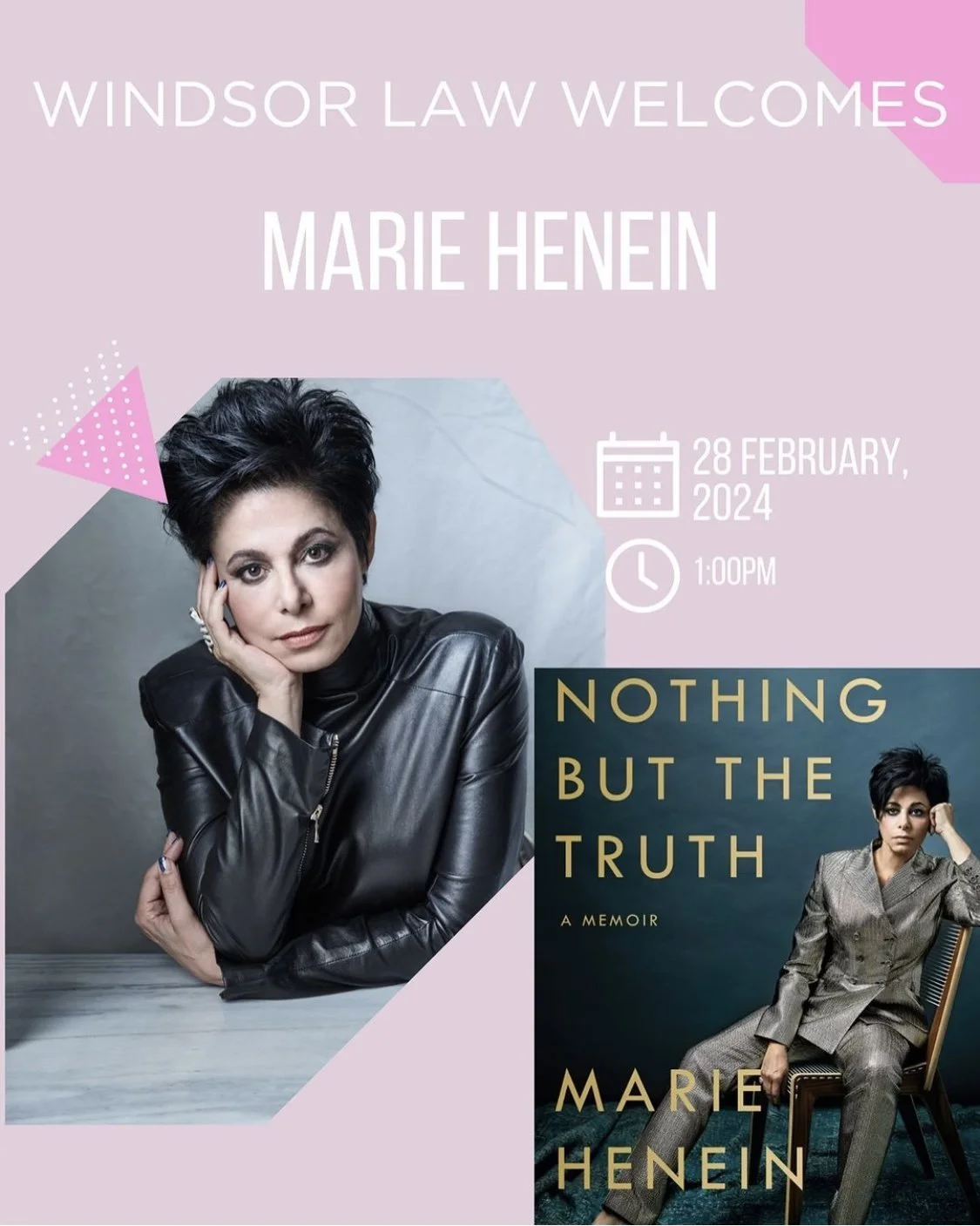 WATL- Marie Henein Speakers Event