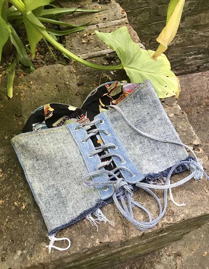 Denim Bustier Top — Manon Planche