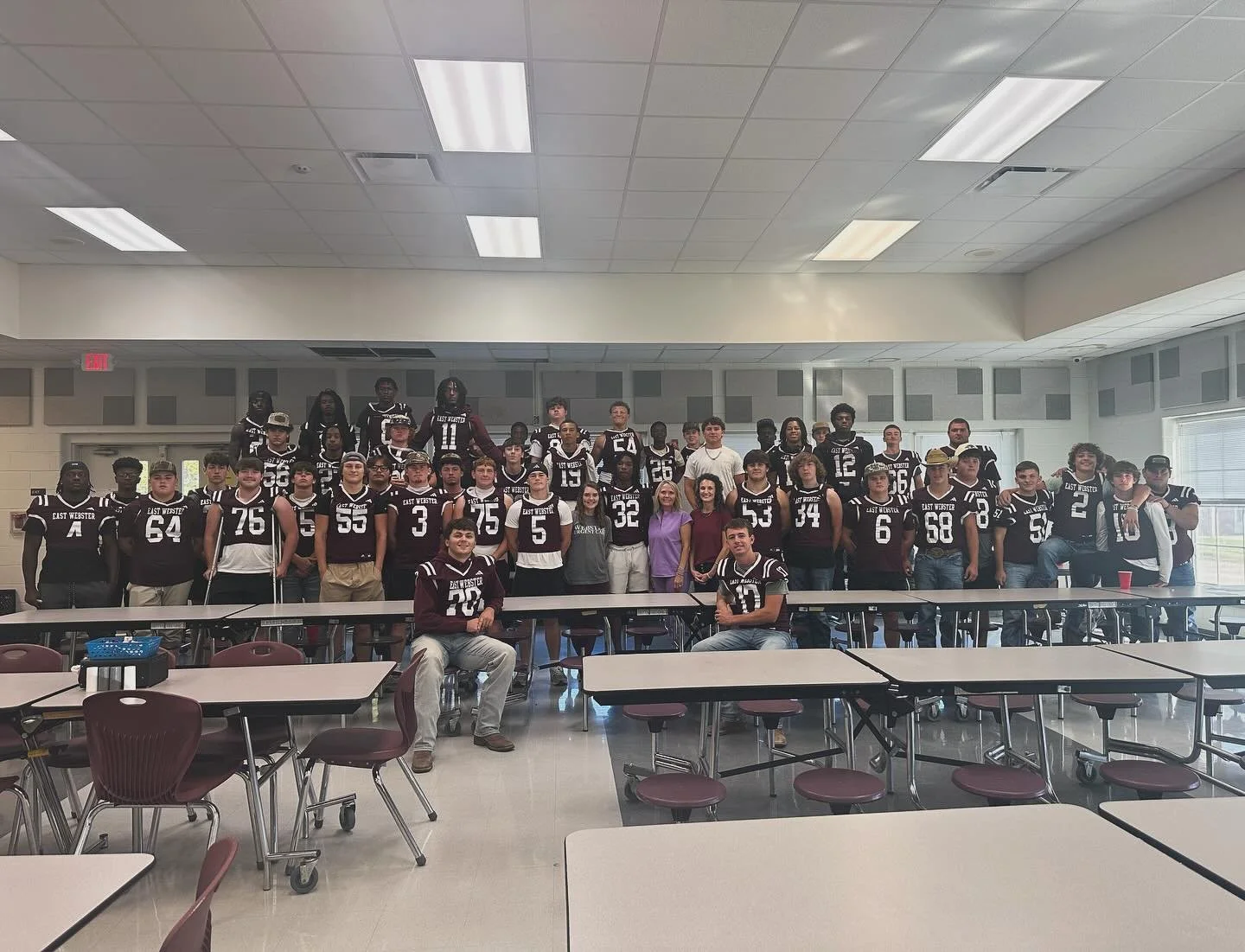 Best of luck East Webster Wolverines against Kimper! Special thanks to Katalin, Heather, and Haley for feeding the team.