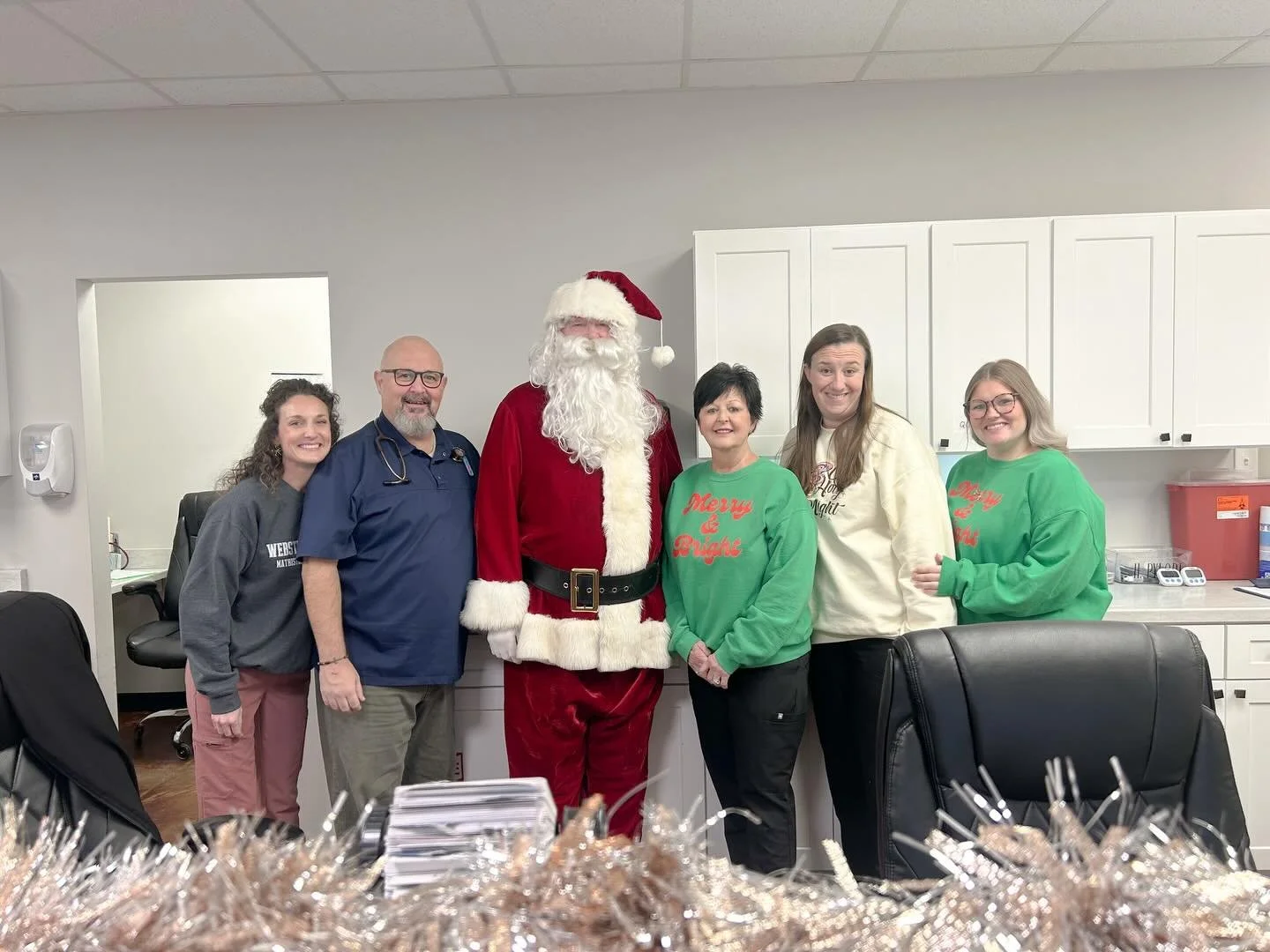 🎅💚 Even Santa catches the sniffles &mdash; good thing Webster Urgent Care keeps him merry &amp; bright!