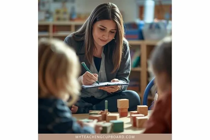 teacher planning for play through her observations