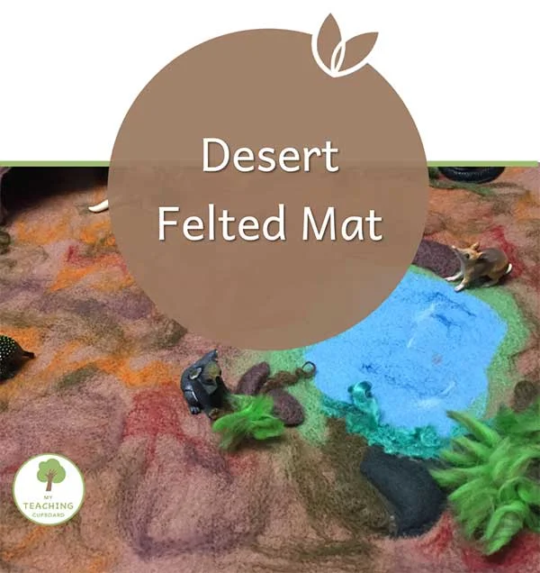 Desert Felted Play Mat Tutorial