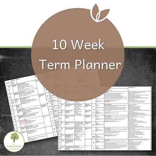 Short 10 Week Term Planner