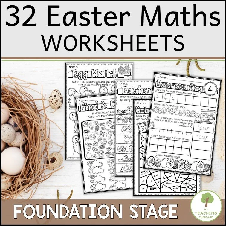 32 Easter Worksheets for Kindergarten