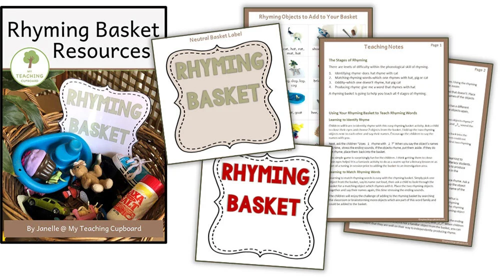 Use a Rhyming Basket to Teach Rhyming Words — My Teaching Cupboard