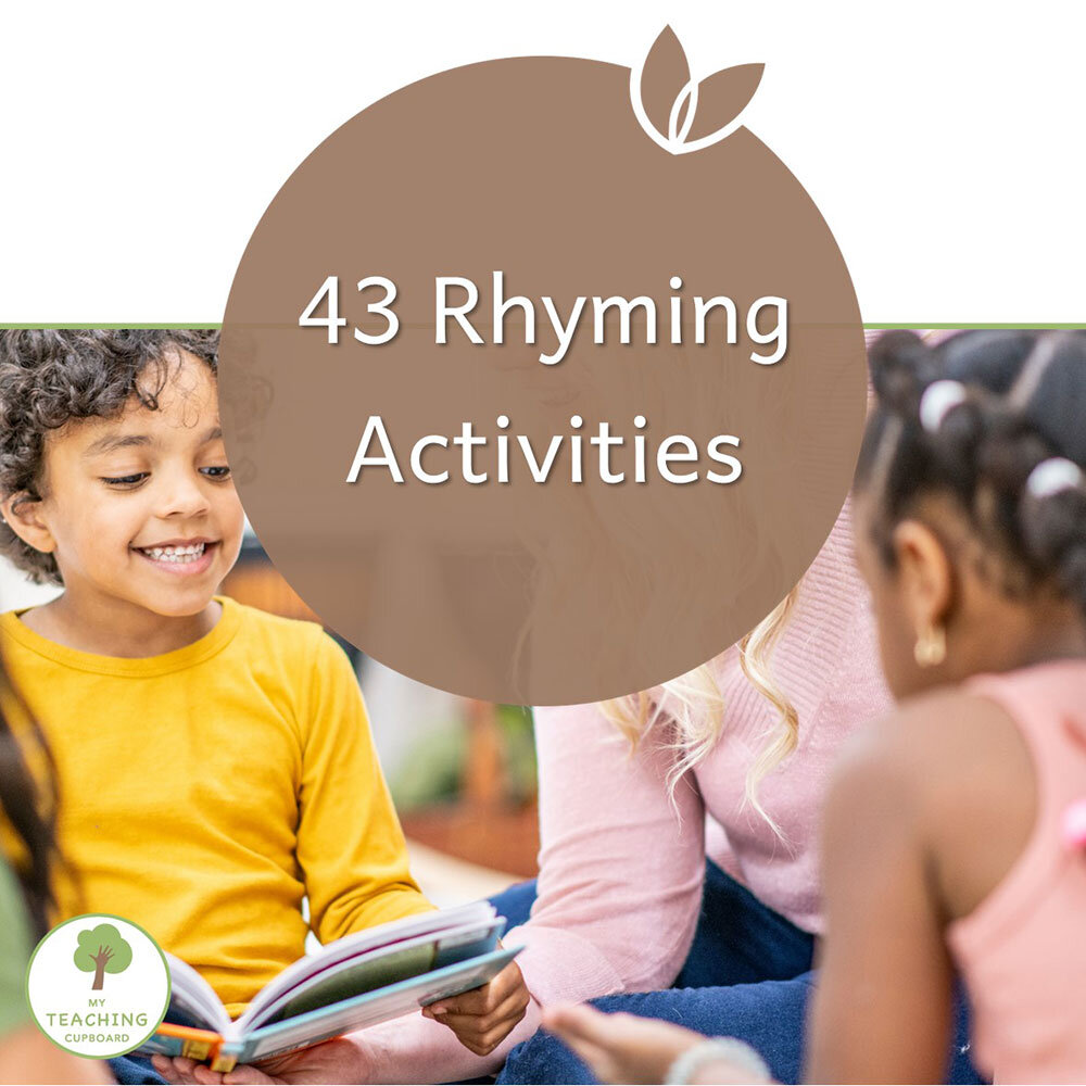 43 Rhyming Activities For Kindergarten
