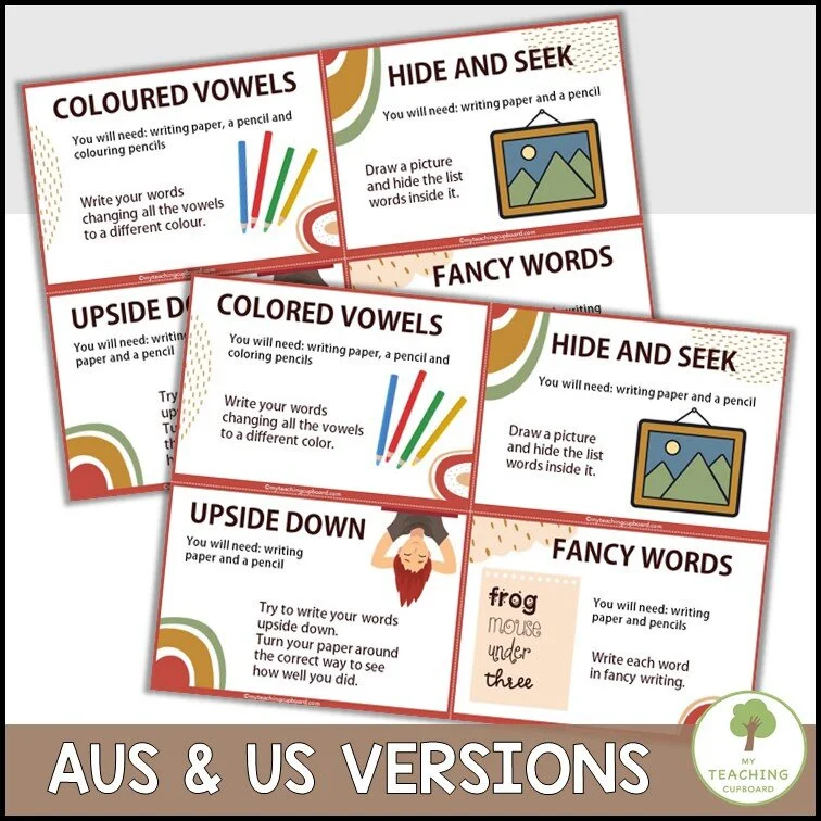 100 Fun Spelling Activities and Games for ANY LIST — My Teaching Cupboard