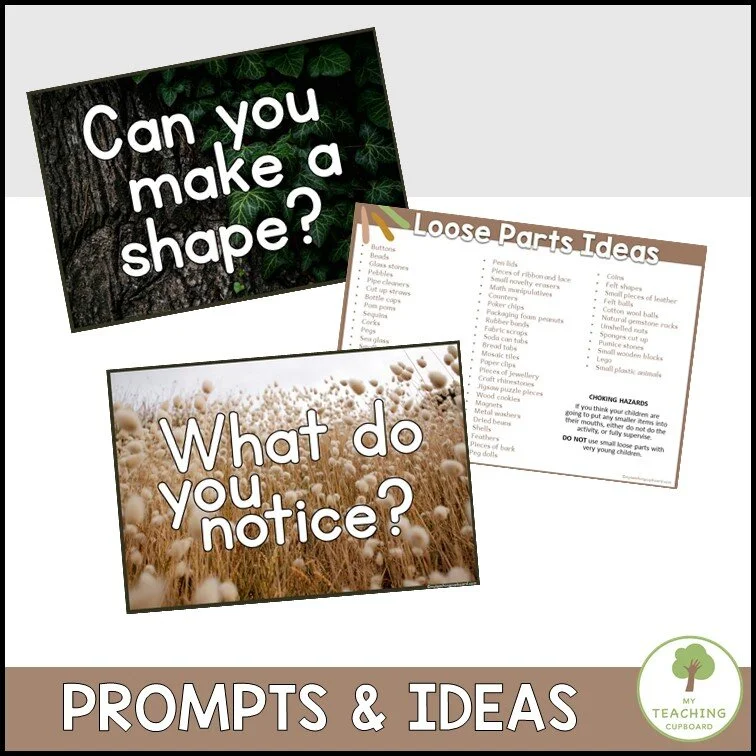 2D shape mats for loose parts play