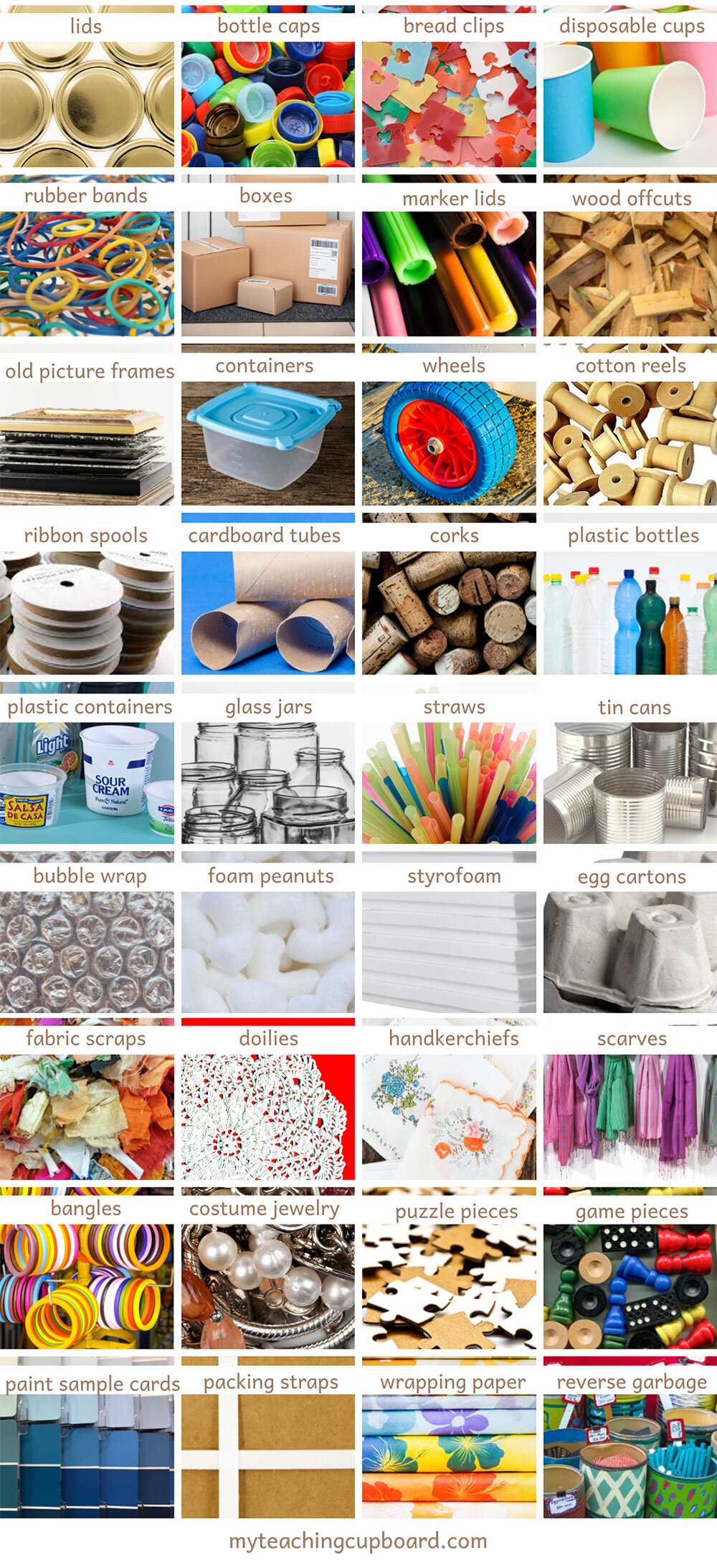 Materials For Loose Parts Play - At Least 100 Ideas! - Early Impact Learning