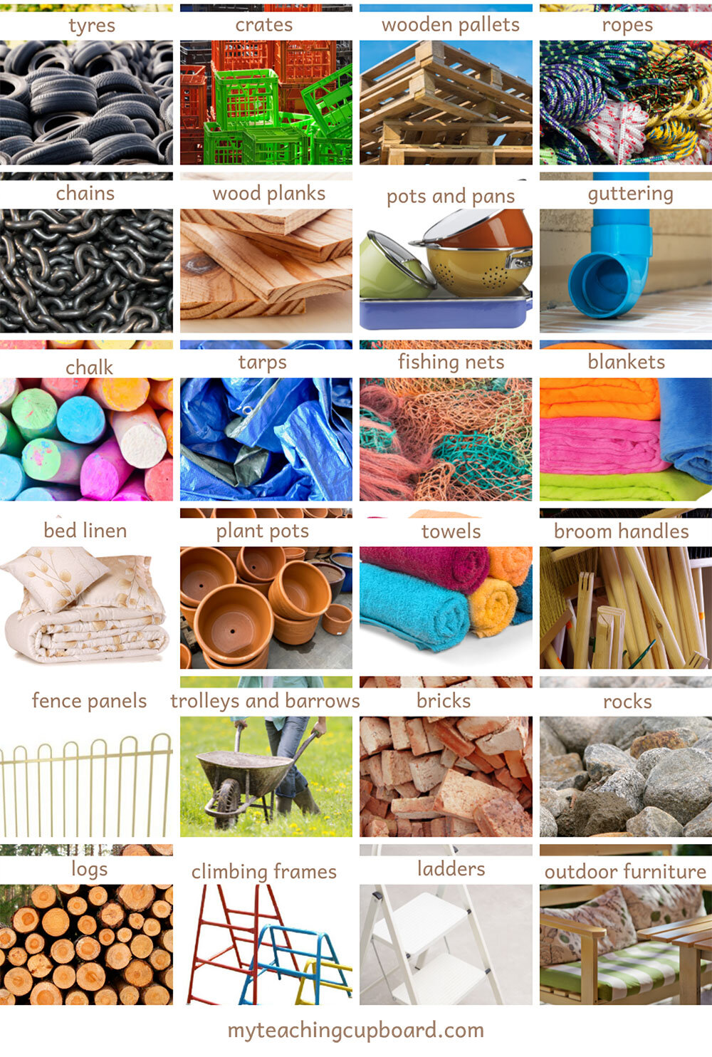 The Ultimate Loose Parts Play Material List for Kids