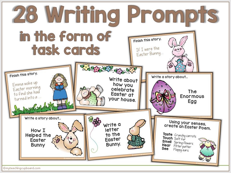 Easter Writing Prompts My Teaching Cupboard