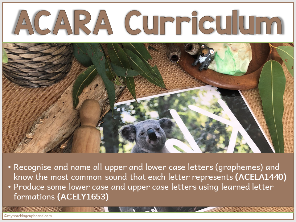 playdough alphabet mats linked to the Australian curriculum