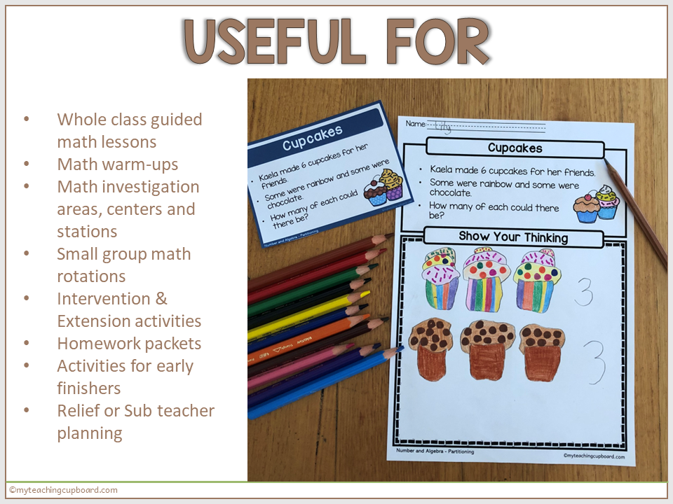 Kindergarten Openended Math Problems — My Teaching Cupboard