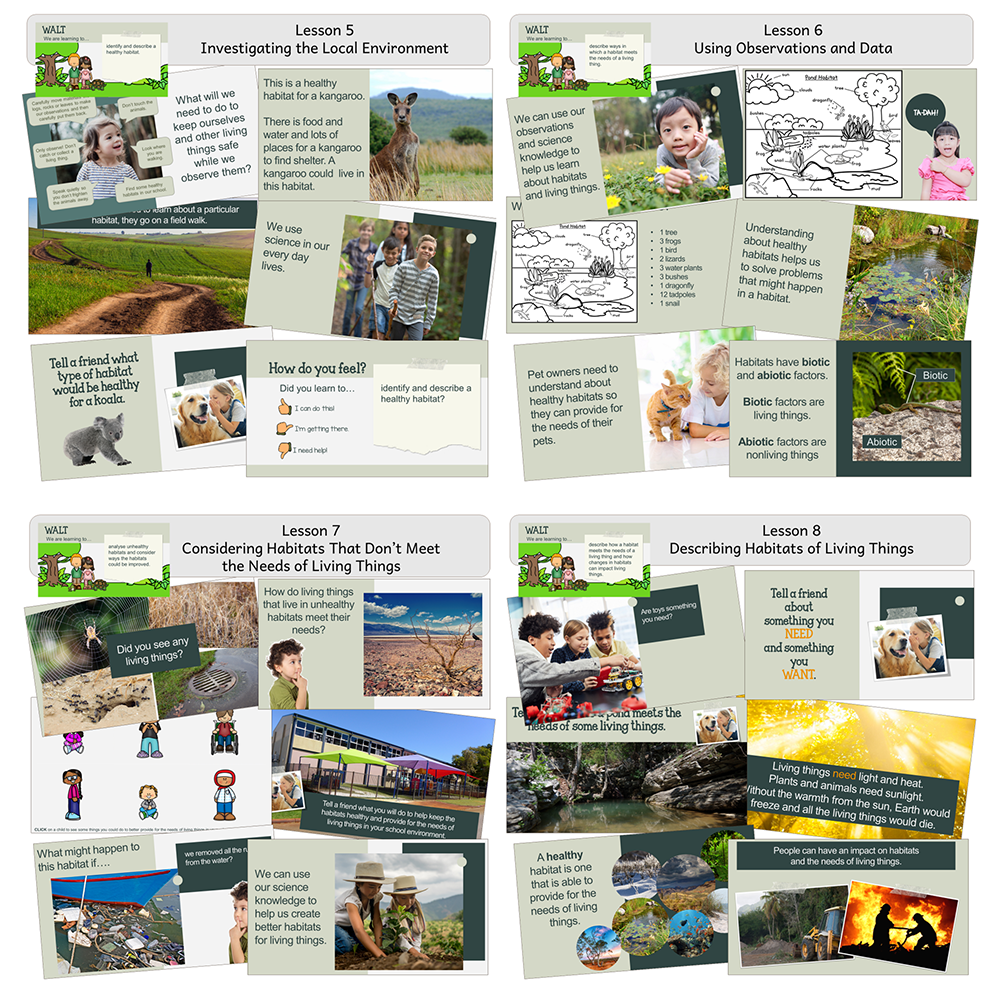 ACARA Foundation Science Living Things Journal — My Teaching Cupboard