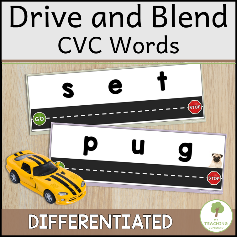 Phoneme Blending - Drive and Blend CVC Words