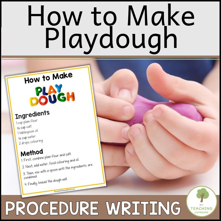 Procedural Writing Activity – How to Make Playdough