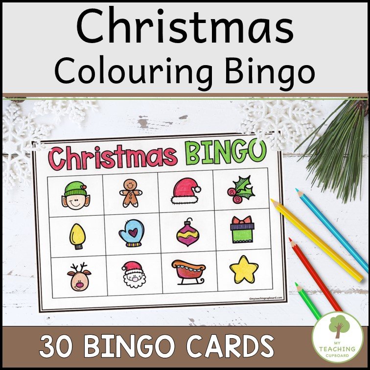 Christmas Bingo Colouring Game