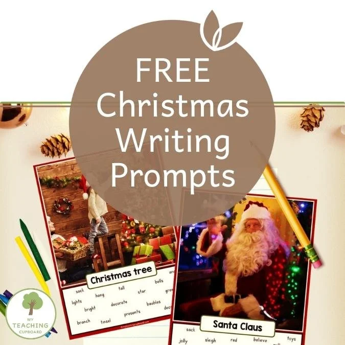 Free Christmas Writing Prompts for Kids in Kindergarten