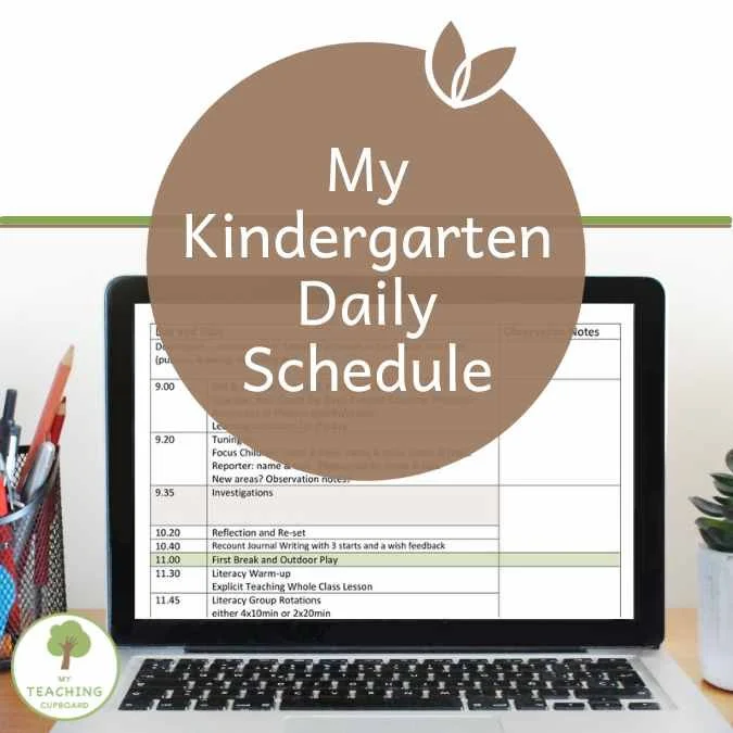 My Play Based Kindergarten Daily Schedule