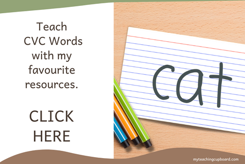 Free List of CVC Words for Kindergarten — My Teaching Cupboard