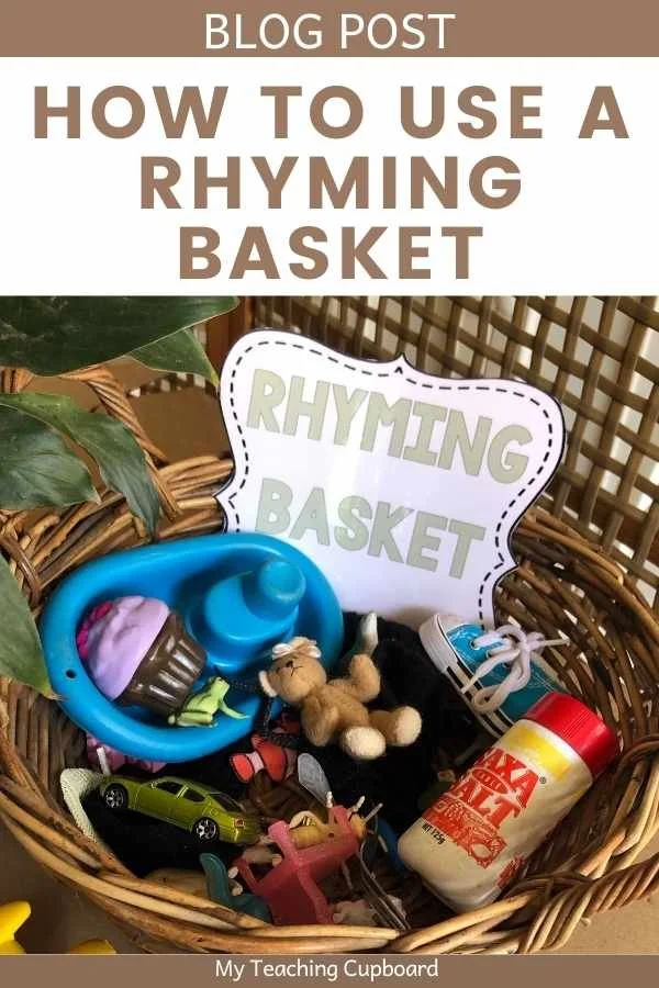 How to use a rhyming basket to teach rhyming words