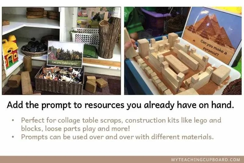 loose parts play ideas for STEM