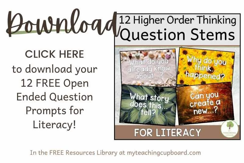 free open ended questions for reading comprehension