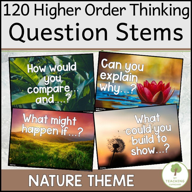 Higher Order Thinking Prompts on Nature Photos