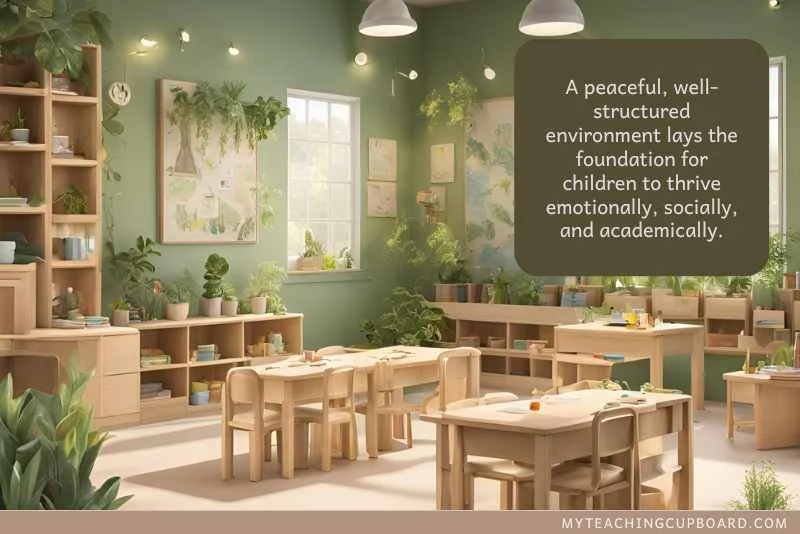 a peaceful, well-structured environment lays the foundation for children to thrive emotionally, socially, and academically