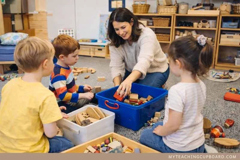 Teach What “Packing Up” in a play based classroom actually Looks Like