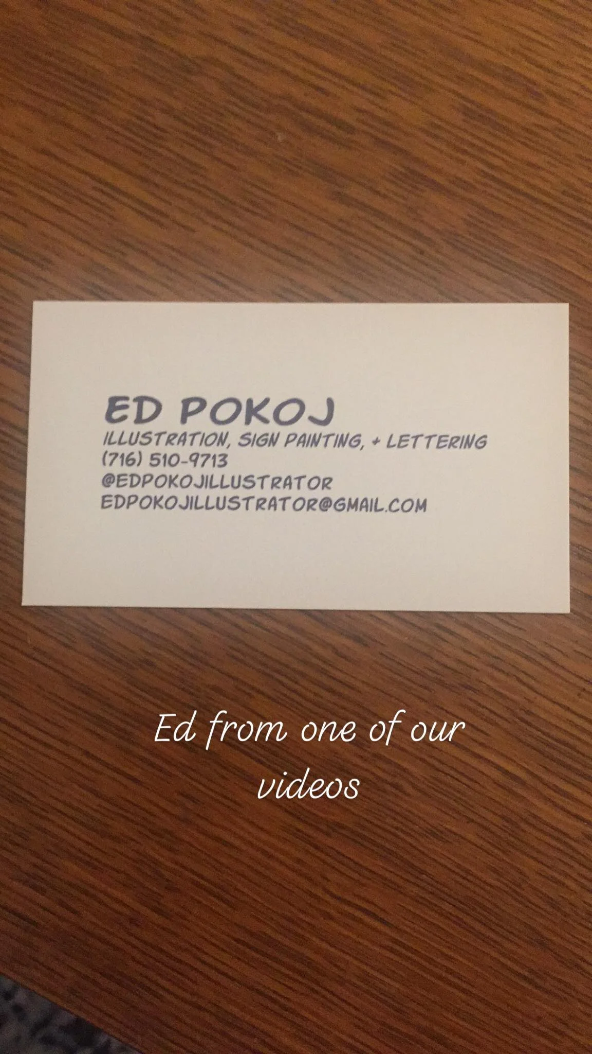 You can found Ed Pokoj on Instagram at @edpokojillustrator .