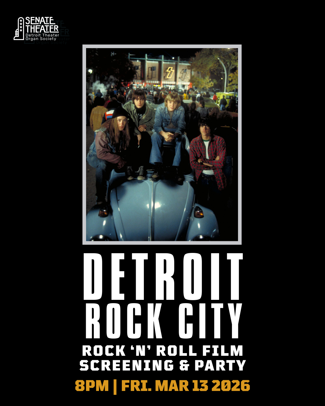 Detroit Rock City: Rock ‘n’ Roll Film Screening &amp; Party 