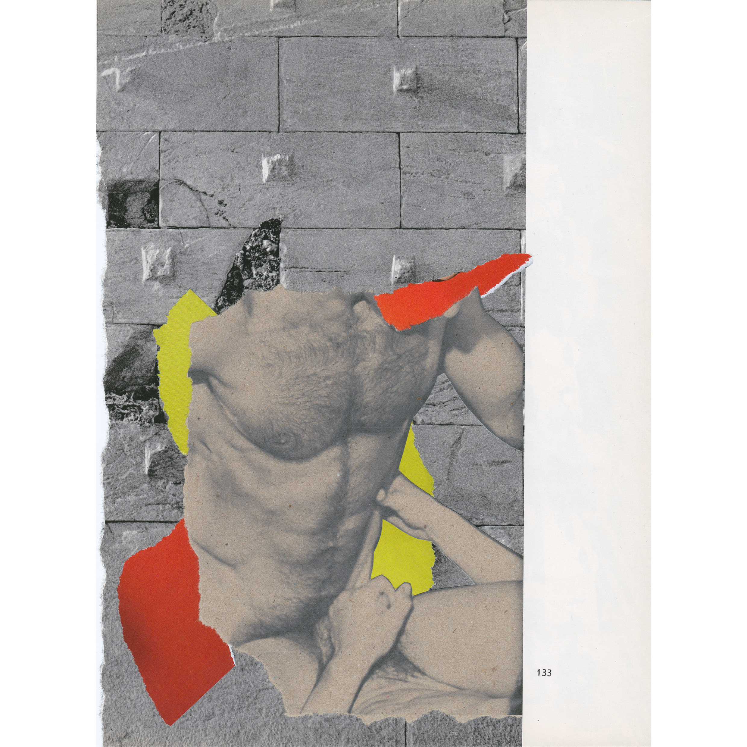   [Untitled] (133) - paper collage, signed on the back (2017)    private collection Poland  