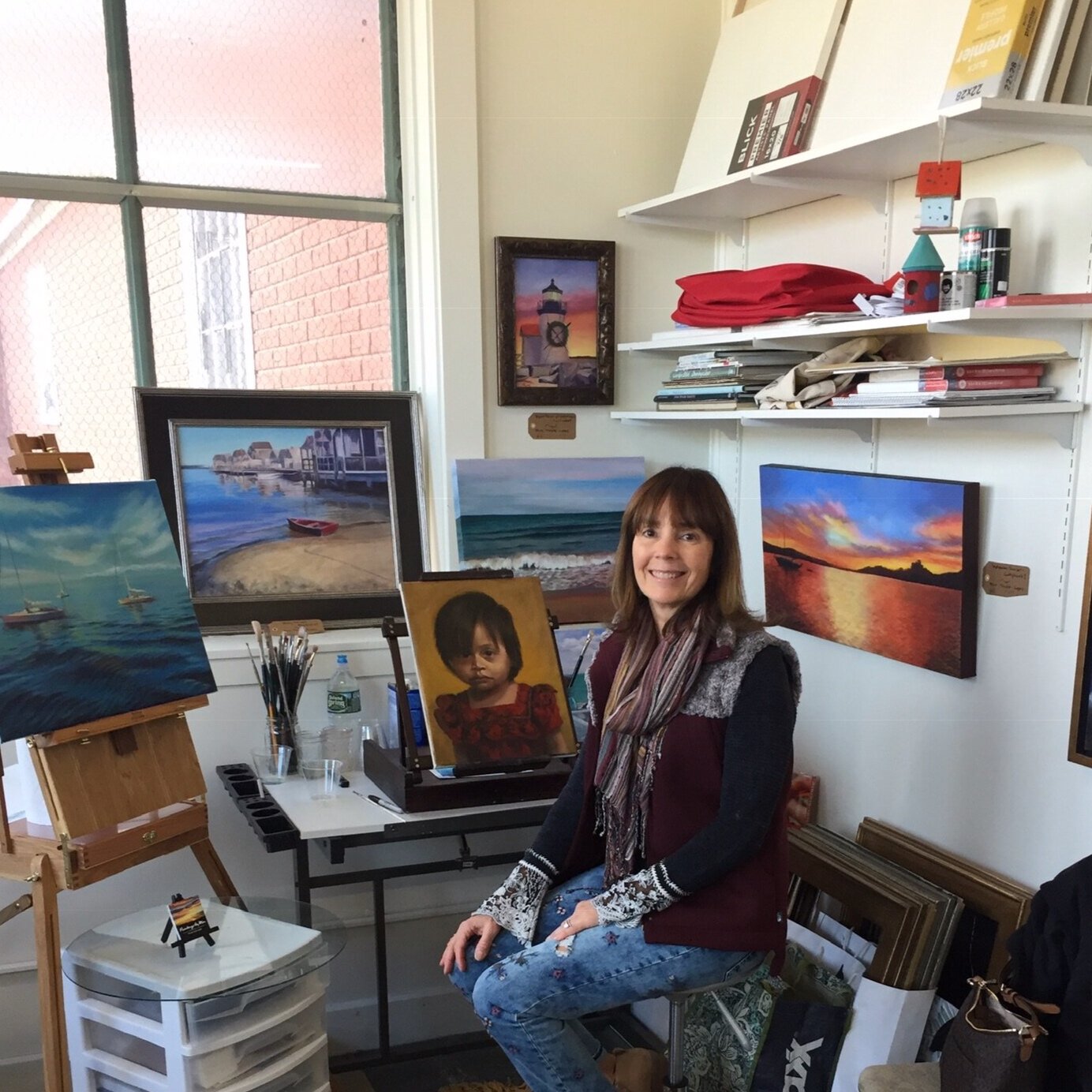MIRIAM TOWLE-LOPES 88 Hatch Street, Studio 205 New Bedford, MA 02745 Miriam (Mim) Towele-Lopes’ oil paintings capture a moment in time on canvas. She draws inspiration from the land, sea and sky, as well as the quiet beauty of a person, special place or simple object. After relocating to the South Coast from the Boston area, Miriam began studying with local artists and instructors. Her lifelong love of the arts and dream to paint has come true for her in the creative community on the South Coast.