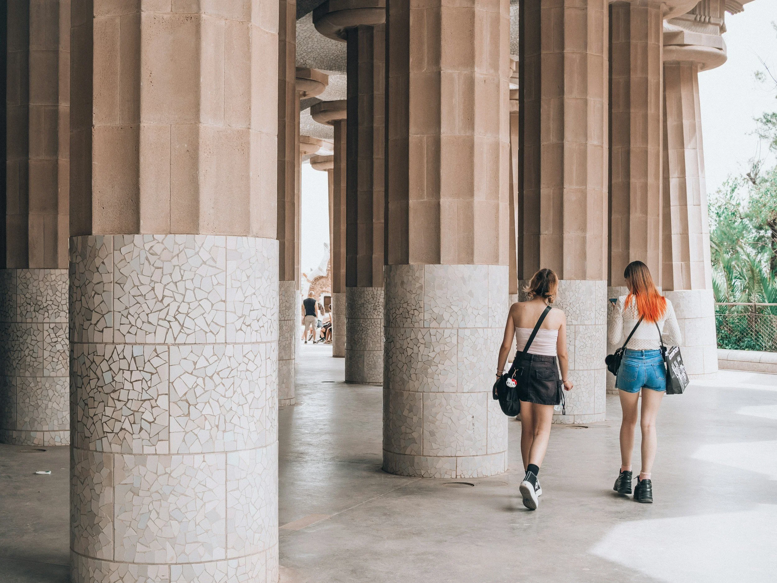 Park Guell pillars