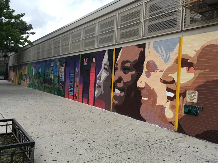 "Cosmic Wings of Change" 2017-Brandeis Campus 84th St. 110 ft. x 12 ft