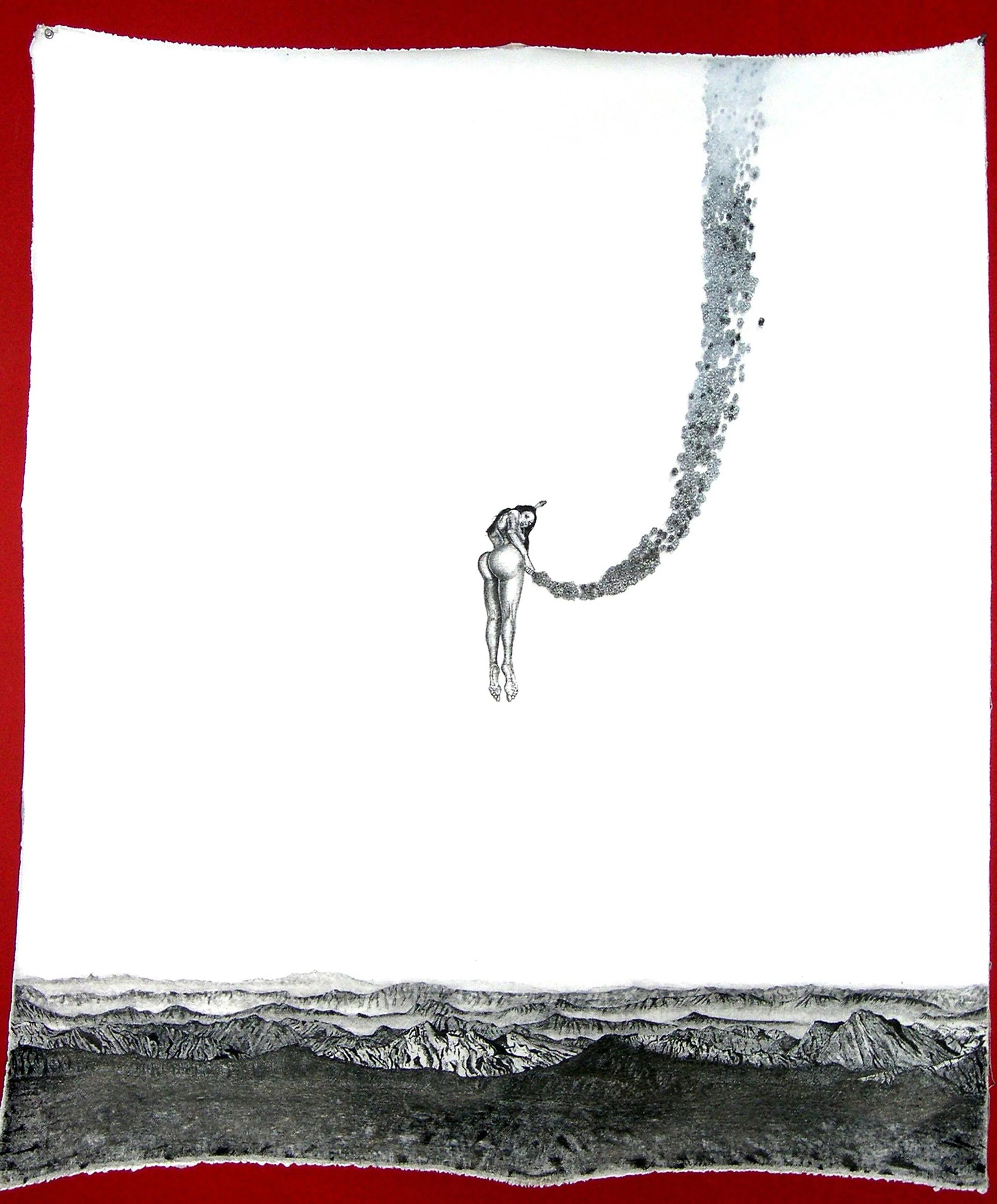 Mamacita 2002, Ink on Canvas, 24" x 36"