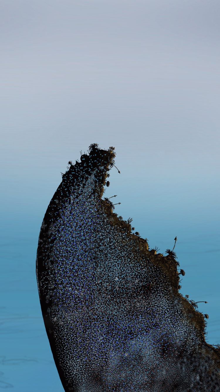 Tail Throw Landscape 2023, Digital Drawing