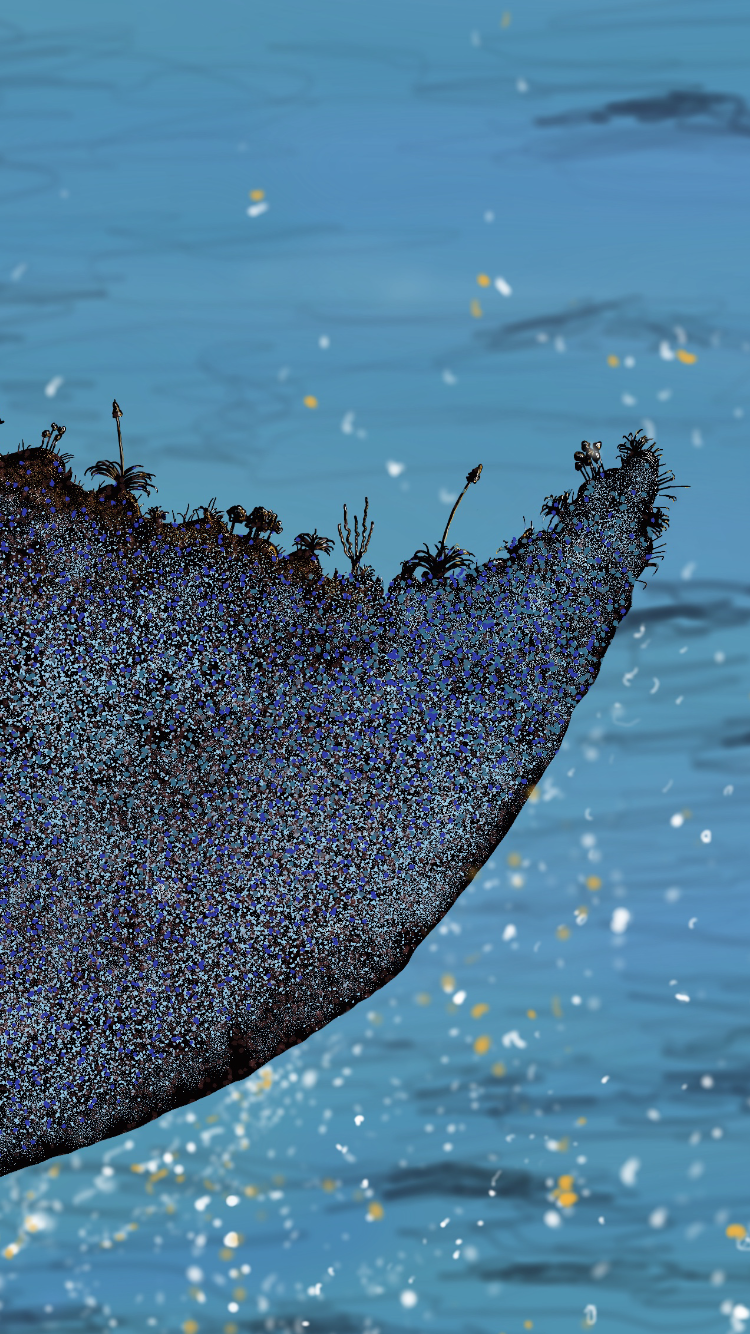 Tail Throw Landscape 2023, Digital Drawing